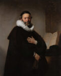 Johannes Wtenbogaert *oil on canvas *130 x 103 cm *signed t.r.: Rembrandt Ft. / 1633 *inscribed t.l.: ÆT:· 76